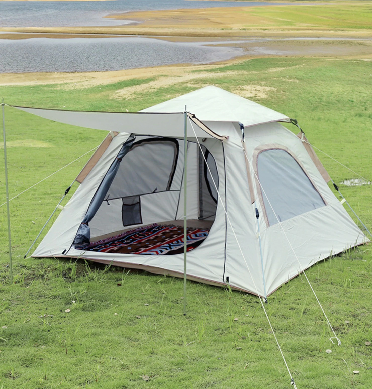Cheap Goat Tents Ango Pop Up Tent Automatic Tent Outdoor Portable Folding 3 Person Family Tent for Camping Park Picnic Cheap Goat Tents Ango Pop Up Tent Automatic Tent Outdoor Portable Folding 3 Person Family Tent for Camping Park Picnic